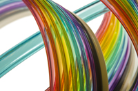 Specialty multi-colored ribbon tubing options